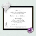 Reiki Certificate of Completion Award<br><div class="desc">Elegant certification award for energy healers. For additional matching marketing materials please contact me at maurareed.designs@gmail.com. For more premade logos visit logoevolution.co. Original design by Maura Reed.</div>