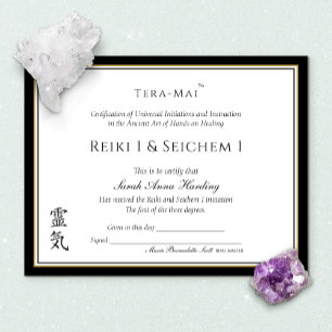 Reiki Certificate of Completion Award