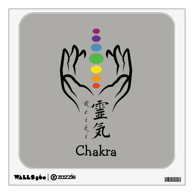 Reiki/Chakra emoji Wall Decal (Front)