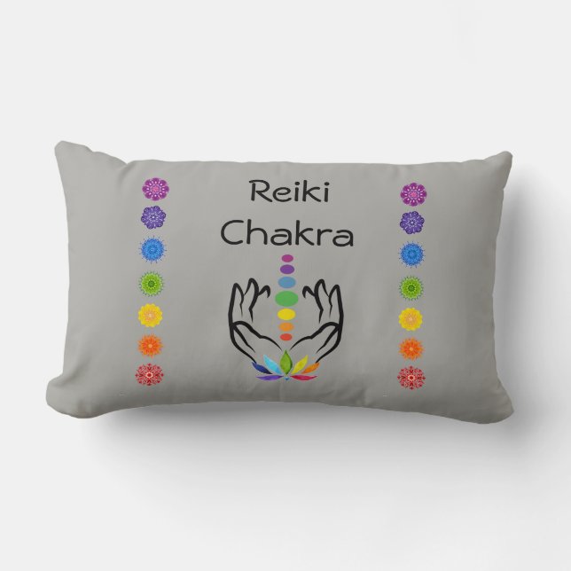 Reiki/Chakra Lumbar Pillow (Front)