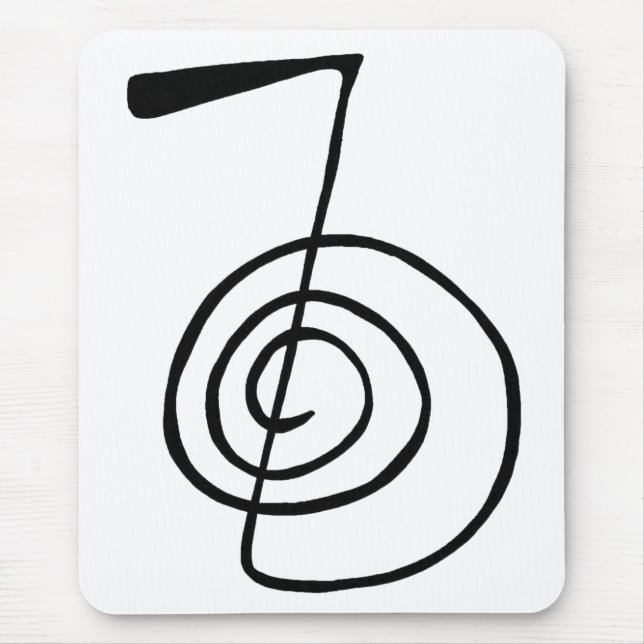 Reiki: Cho Ku Rei: The Power Symbol Postcard Mouse Pad (Front)