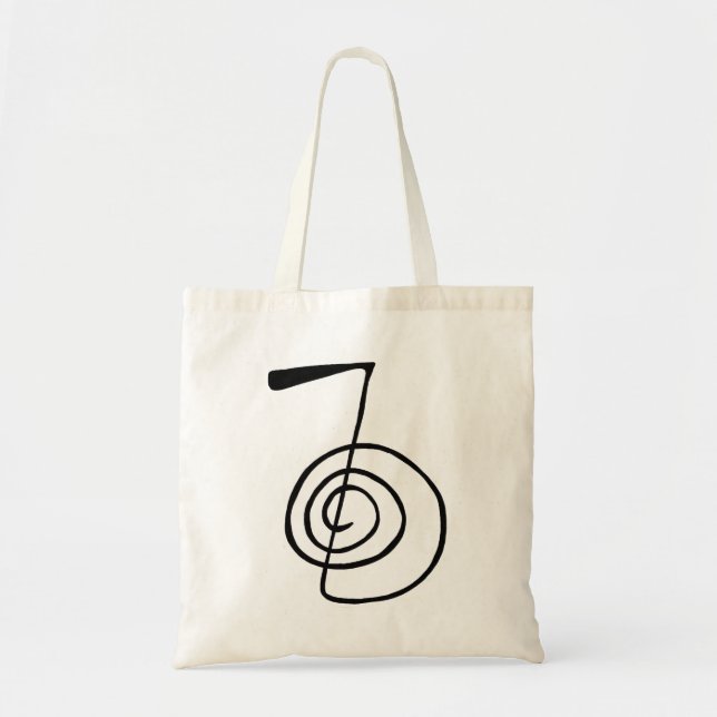 Reiki: Cho Ku Rei: The Power Symbol Tote Bag (Front)