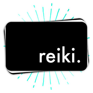 reiki. (color customizable) business card