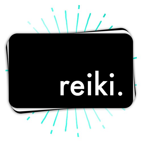 reiki color customizable business card