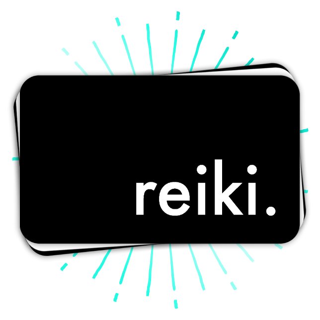 reiki. (color customizable) business card (Creator Uploaded)