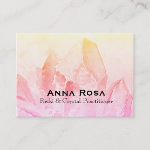 *~* Reiki Crystal Yoga Reiki Master Energy Healing Business Card