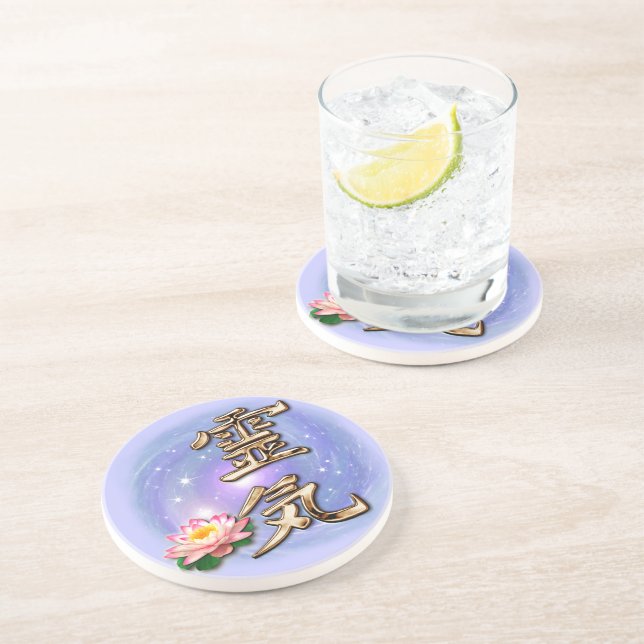 Reiki Drink Coaster (Side)