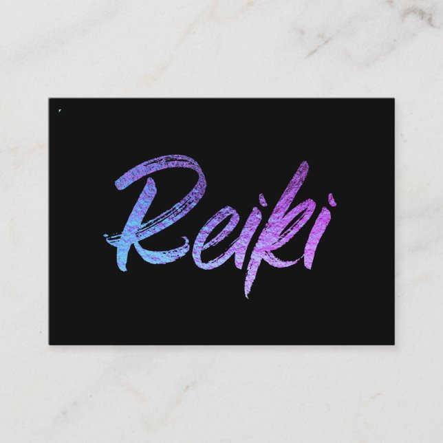 *~*  Reiki Energy Healer Practitioner or Master Business Card (Front)