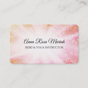 *~* Reiki Energy Healing Bursts - Rays Sparkle Business Card
