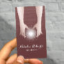 Reiki Energy Healing Hands Brick Red Therapist Business Card