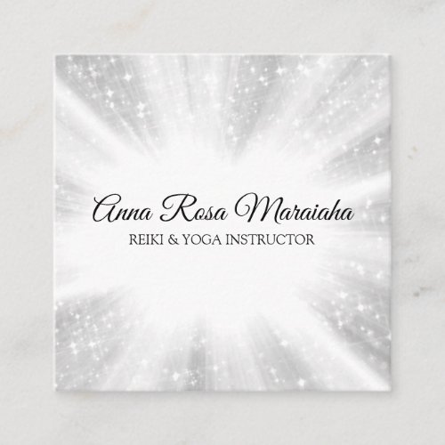  Reiki Energy Healing Rays Light Worker Square Business Card