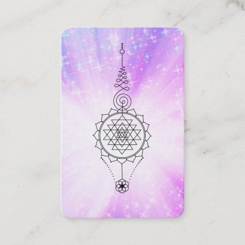  Reiki Energy Healing Sparkle Rays Nirvana Business Card