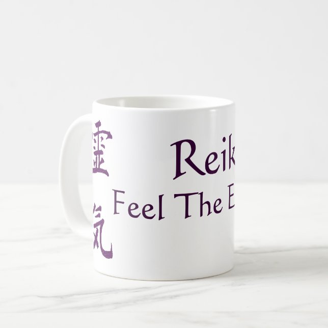 Reiki Feel The Energy Coffee Mug (Front Left)