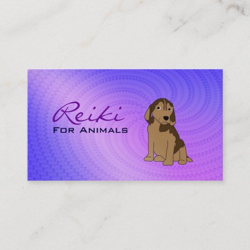 Customizable Reiki for Animals Business Cards