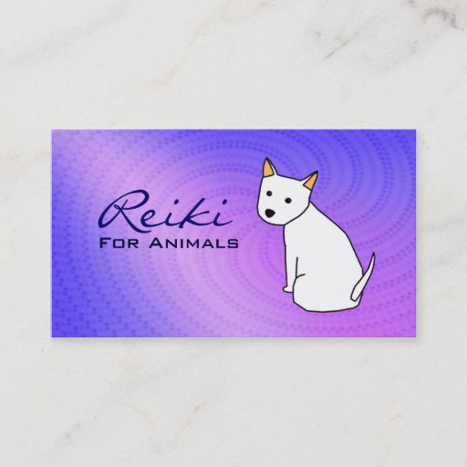 Customizable Reiki for Animals Business Cards