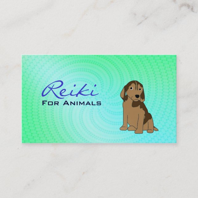 Reiki for Animals Business Cards (Front)