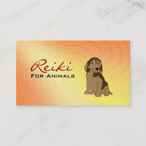 Customizable Reiki for Animals Business Cards