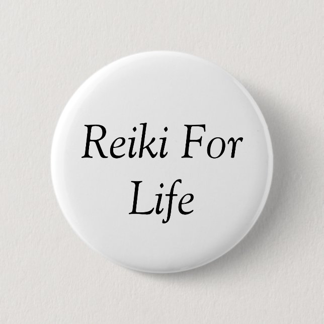 Reiki For Life Button (Front)
