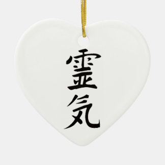 Reiki from the Heart Ceramic Ornament