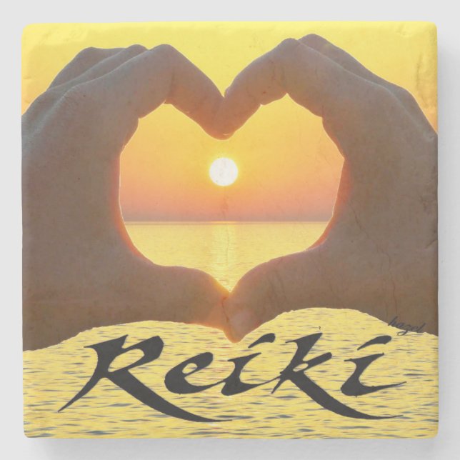 Reiki Gifts, Reiki  Stone Coaster (Front)