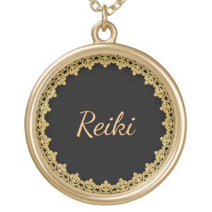 Reiki Gold/Black Gold Plated Necklace
