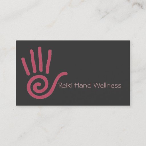 Customizable Reiki Hand Business Card