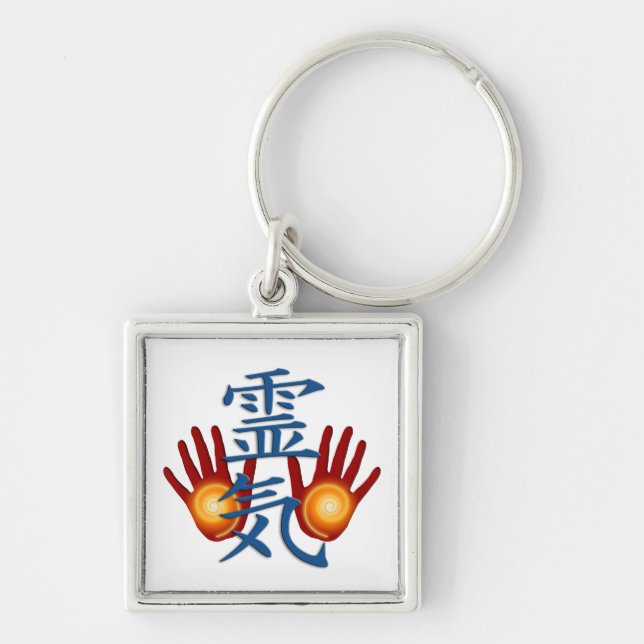 Reiki Hands Keychain (Front)