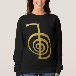 Reiki Healing Cho Ku Rei The Power Symbol Gold Spi Sweatshirt
