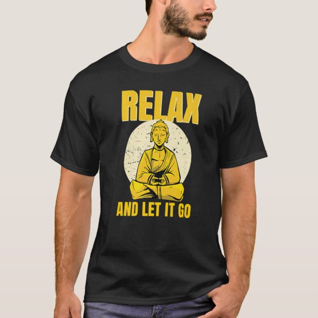 Reiki Healing Namaste Yoga Clothing - Buddha Relax T-Shirt (Front)