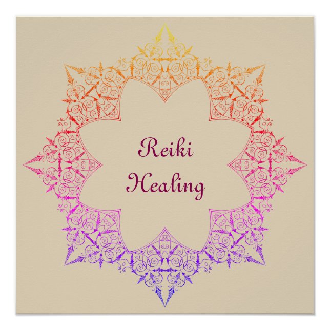Reiki Healing Poster (Front)