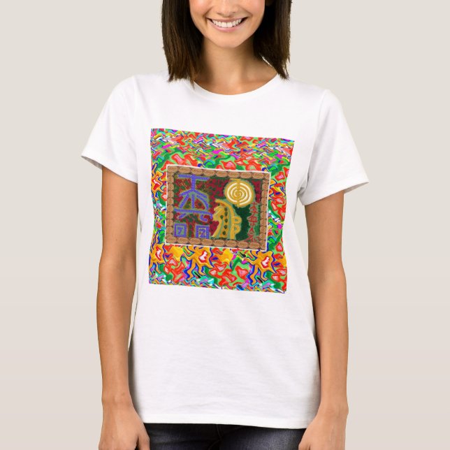 Reiki Healing Symbols Decorative Art T-Shirt (Front)