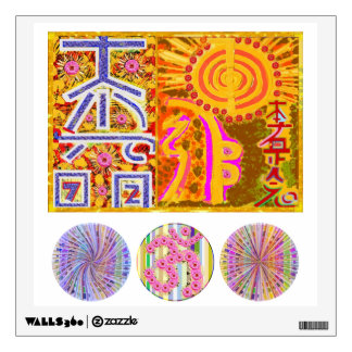 REIKI Healing Symbols, OM Mantra n CHAKRA Wall Decal