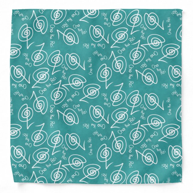 Reiki Healing Symbols Pattern - Cho Ku Rei Bandana (Front)