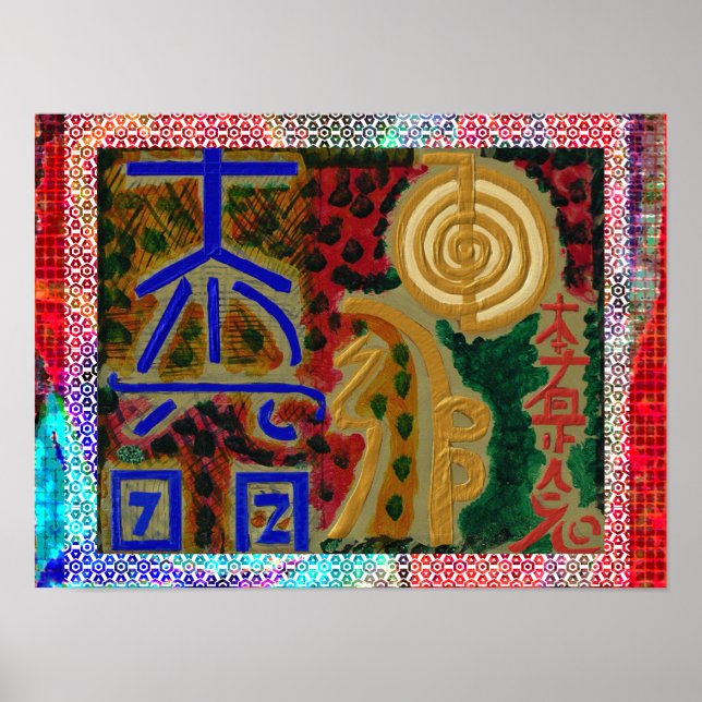 REIKI Karuna Healing Master's Symbols Poster (Front)