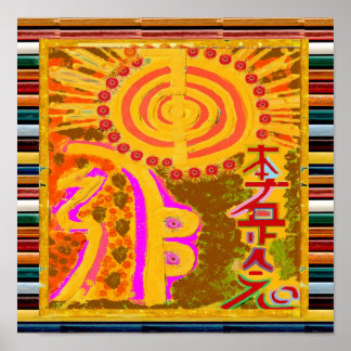 REIKI Karuna Healing Master's Symbols Poster