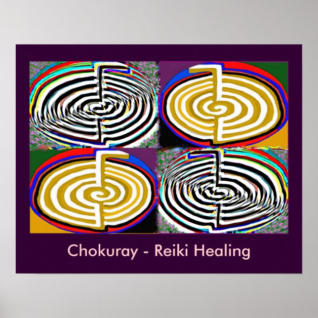 REIKI Karuna Healing Master's Symbols Poster (Front)