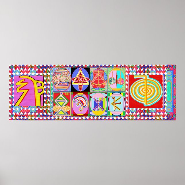 REIKI Karuna Healing Master's Symbols Poster (Front)