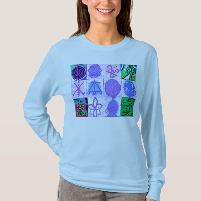 Reiki Karuna Healing Symbol Collection T-Shirt (Front)