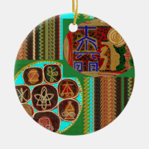 REIKI Karuna Healing Symbols Vintage CARE GIFTS 99 Ceramic Ornament