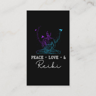 Reiki Love Chakra Spiritual Meditation Business Card