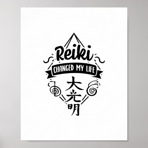 Reiki Lovers Sayings  Yoga Meditation Chakra Gift Poster