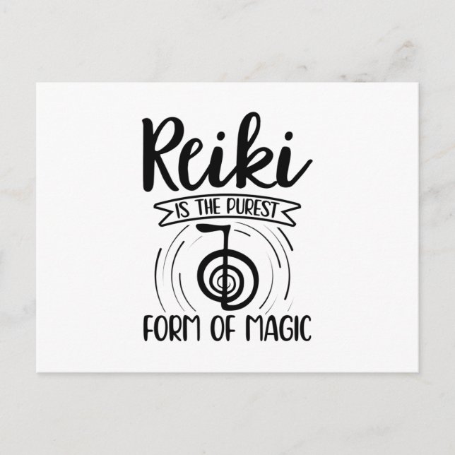 Reiki Magic | Reiki Master Meditation Gift Idea Postcard (Front)