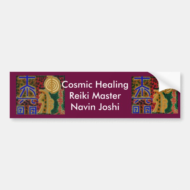 REIKI Main Healing Symbols Bumper Sticker (Front)
