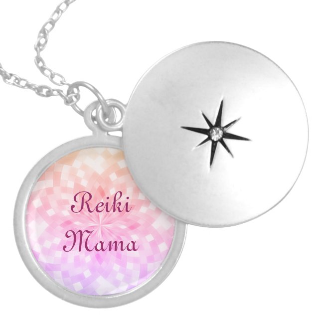 Reiki Mama Locket Necklace (Front)