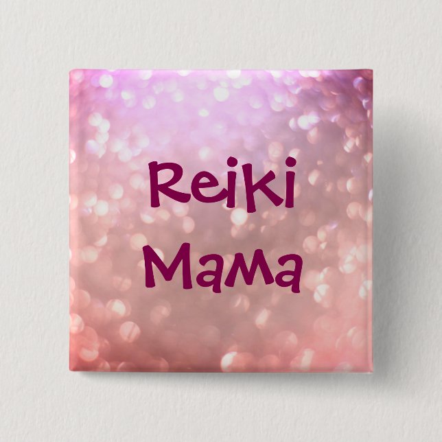Reiki Mama Pinback Button (Front)