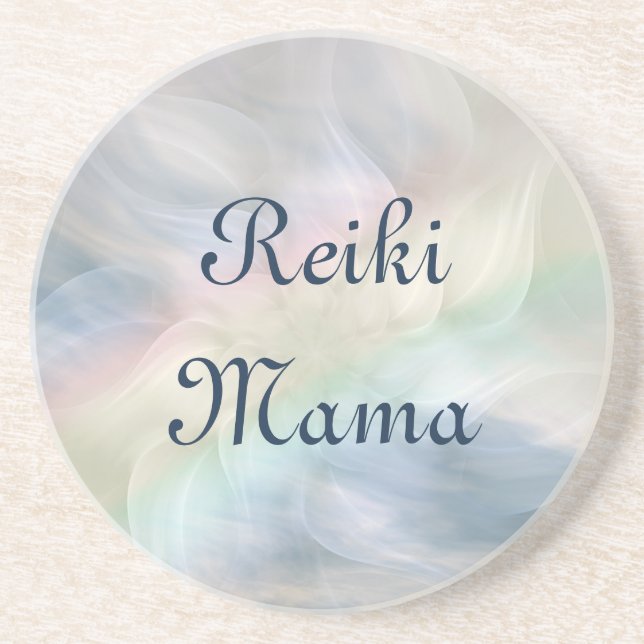 Reiki Mama Sandstone Coaster (Front)