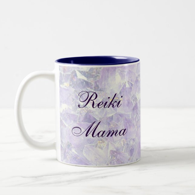 Reiki Mama Two-Tone Coffee Mug (Left)