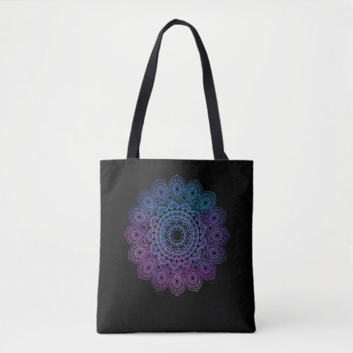 Reiki Mandala Spiritual Healing Chakra Meditation Tote Bag