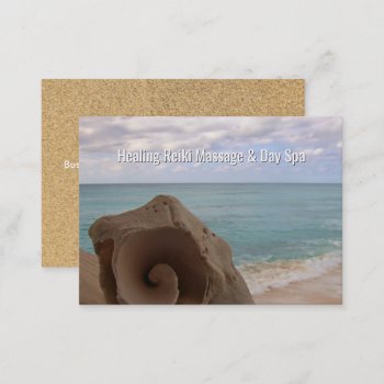 Reiki Massage Alternative Medicine Holistic Beach Business Card by angela65 at Zazzle