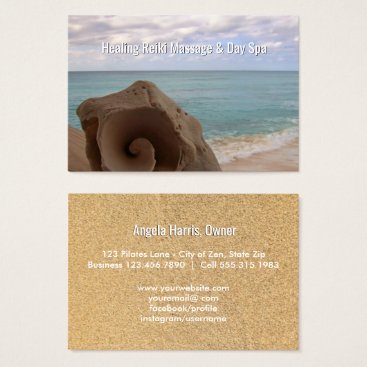 Reiki Massage Alternative Medicine Holistic Beach Business Card Reiki Massage Alternative Medicine Holistic Beach Business Card